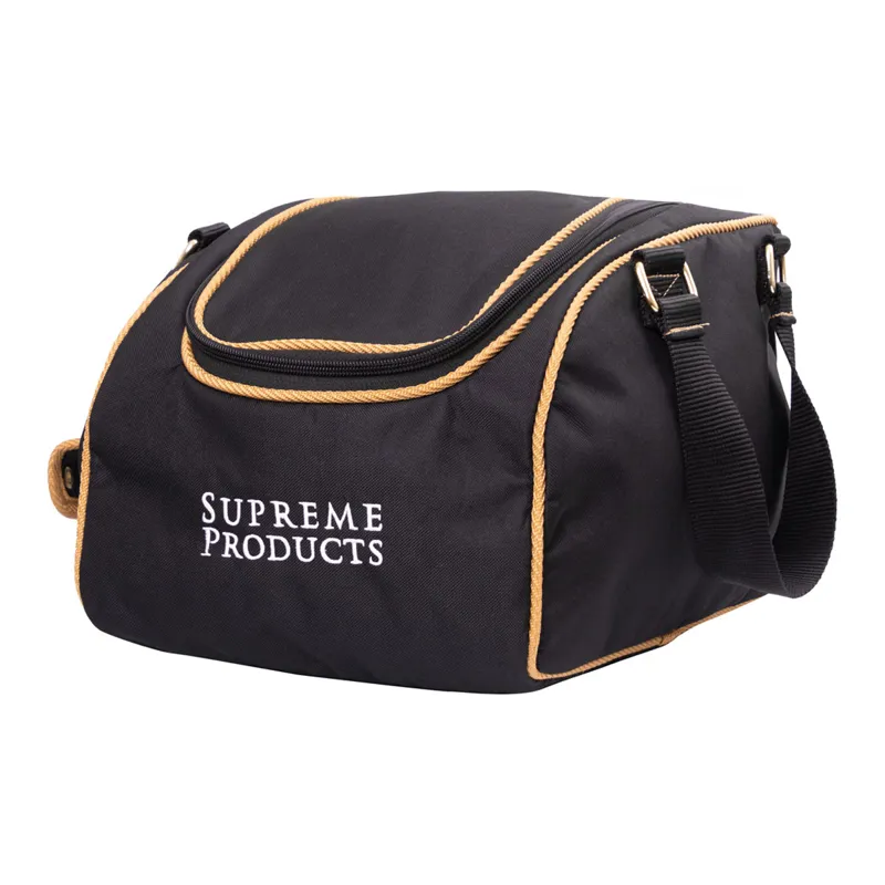 Supreme Products Pro Groom Riding Hat Bag - Black/Gold